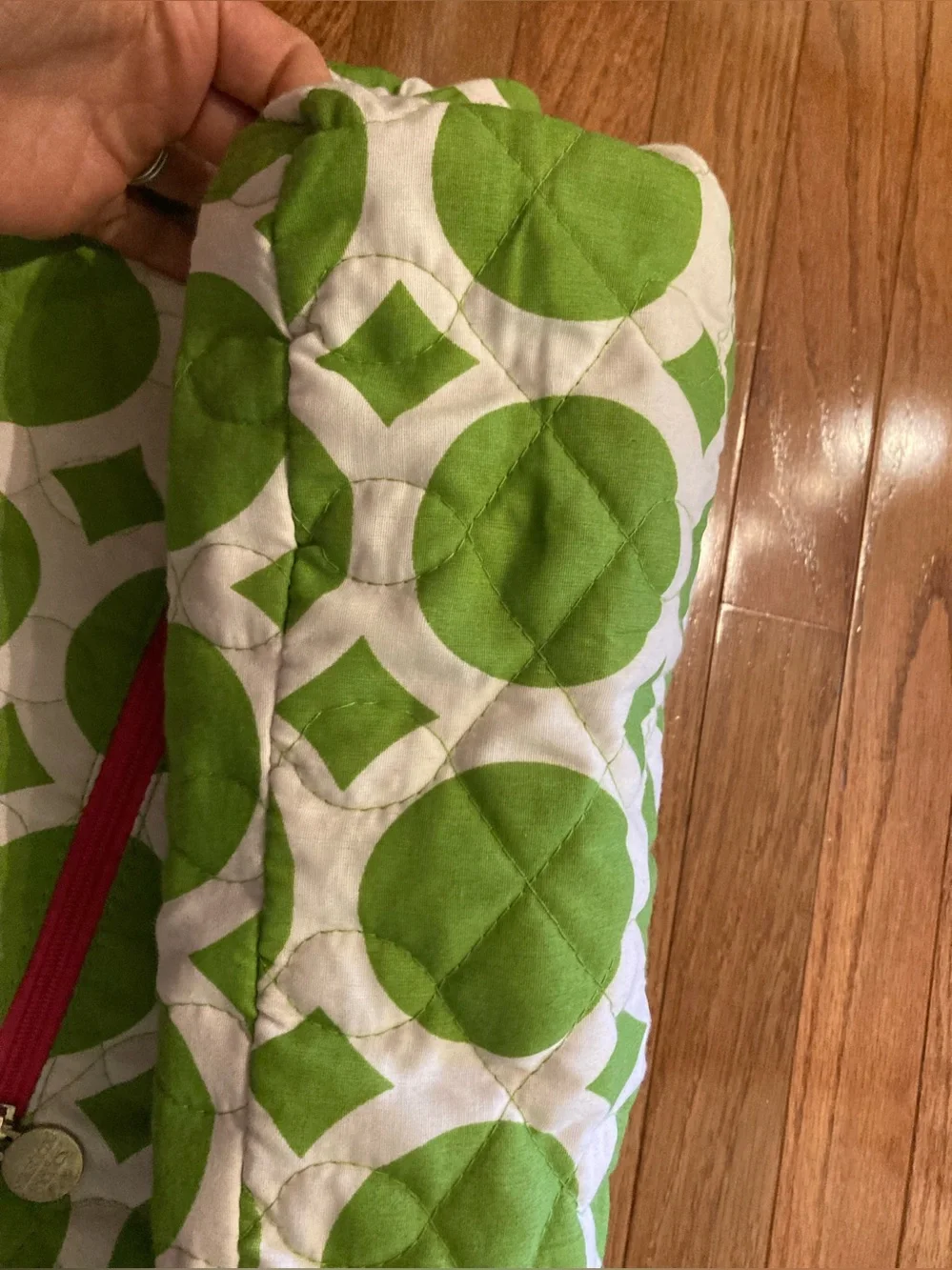 Buckhead Betties Large Green, White and Pink Travel Bag